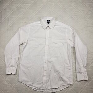 George Classic Fit long sleeve white dress shirt size L‎ 42-44